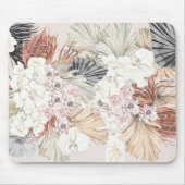 Blush Pampas Grass Floral Tropischer Dschungel Mousepad (Vorne)