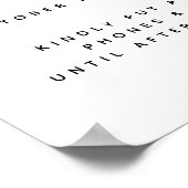 Blush Pampas Grass Wedding Unplugged Willkommensze Poster (Ecke)