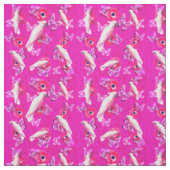 Blush Paradies: Kakados und Schmetterlinge Harmoni Stoff (Muster)