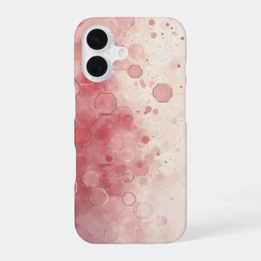 Blush Particle Fade iPhone 16 Hülle (Rückseite)