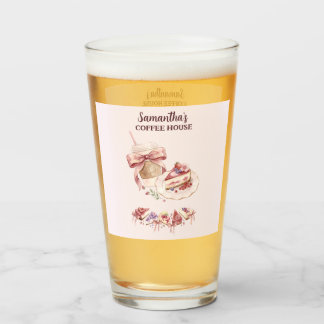Blush Patisserie Café Benutzerdefinierte Marke Glas