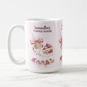 Blush Patisserie Café Benutzerdefinierte Marke Kaffeetasse
