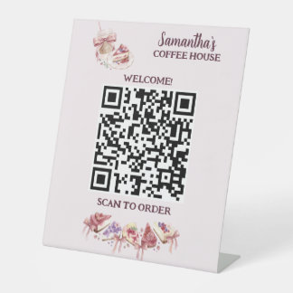 Blush Patisserie Café Benutzerdefinierte Marke Sockelschild