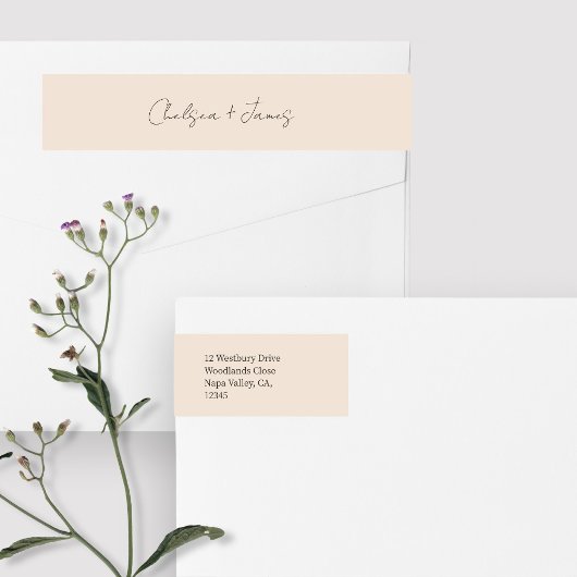 Blush Peach | Begrüßungsadresse für Script