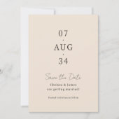 Blush Peach | Chic Minimal Wedding Save the Date (Vorderseite)