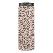 Blush Peach Chocolate Brawn Leopard Glitzer        Thermosbecher (Rückseite)