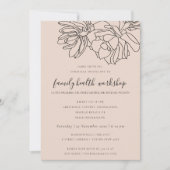 BLUSH PEACH DESERT CACTI ERFOLGREICHE WORKSHOP-VER EINLADUNG (Vorderseite)