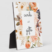 Blush & Peach Floral Cards & Gifts Schildkröte Fotoplatte (Seite)