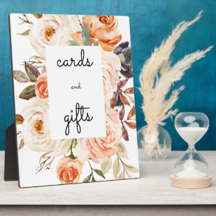 Blush & Peach Floral Cards & Gifts Schildkröte Fotoplatte