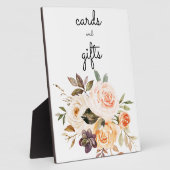 Blush & Peach Floral Cards & Gifts Unterzeichen As Fotoplatte (Seite)