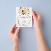 Blush & Peach Floral Graduation Party Flyer (Gruppe)