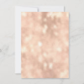 Blush Peach Makeup Glitzer Eyes 16. Bridal Damask Einladung (Rückseite)