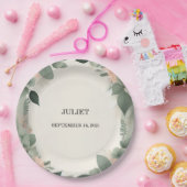 Blush Peach Minze Moss Sage Green Brautparty Pappteller (Party)