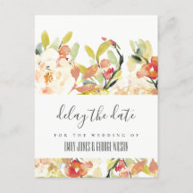 BLUSH PEACH PINK FLORAL WEDDING VERZÖGERN DAS DATU