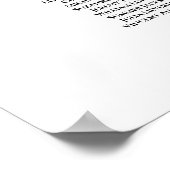 Blush Peach Rose 19 Tabelle Hochsitzdiagramm Poster (Ecke)