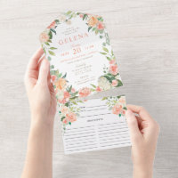 Blush Peach Spring Brautparty und Rezept