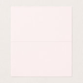 Blush Peach Wildflowers Folded Wedding Place Cards (Innenseite Aufgefaltet)