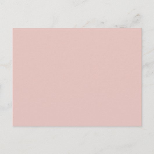Blush Peachy Light Pink Solid Color Background Postkarte (Vorderseite)