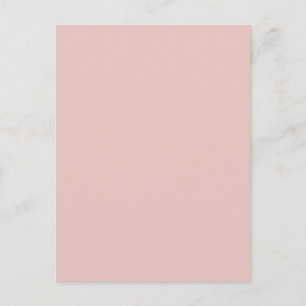 Blush Peachy Light Pink Solid Color Background Postkarte