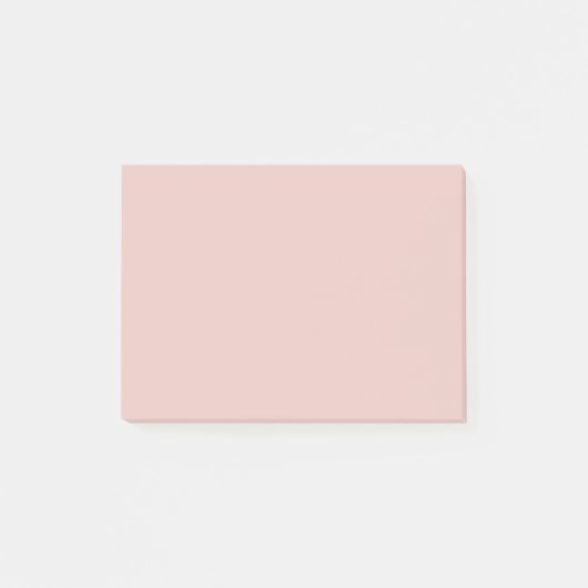 Blush Peachy Pink Trend Farbe Peach Template Blank Post-it Klebezettel (Vorderseite)