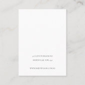 Blush Pearl Leather Texture Stuck Earring Display Visitenkarte (Rückseite)