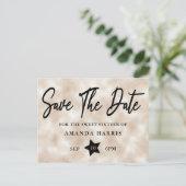 Blush Pearl Sweet 16 Save the Date Postkarte (Stehend Vorderseite)