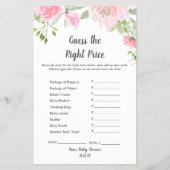 Blush Peonies raten das richtige Preisspiel Flyer (Vorne)