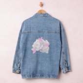 Blush Peonies und rosa Schmetterlinge Jeansjacke (Hangar)