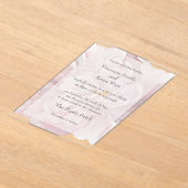 Blush Peony Clear Acrylic Hochzeitseinladung Acryleinladungen (Ablage )