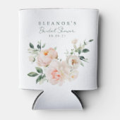 Blush Peony Floral Watercolor Pink Brautparty Dosenkühler (Vorderseite)
