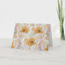 Blush Peony Folded Card Feiertagskarte