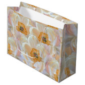 Blush Peony Gift Bag Große Geschenktüte (Vorderseite Schrägansicht)