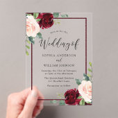 Blush Perfektion: Blumenzwiebelbäume Acryleinladungen (Insitu (Handheld))