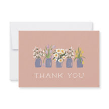 Blush Periwinkle Blume Cart Matching Mason Jar