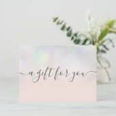 Blush perln nacre ombre Geschenkgutschein (Stehend Vorderseite)