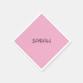 Blush Personalisiert Napkins Serviette (Ecke)