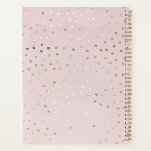 Blush Personalisierter Planer für vergoldete Foild (Rückseite)
