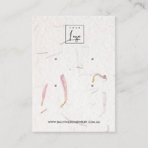 BLUSH PETAL HANDMADE PAPIER 2 STUDIERENDE ANGABE VISITENKARTE