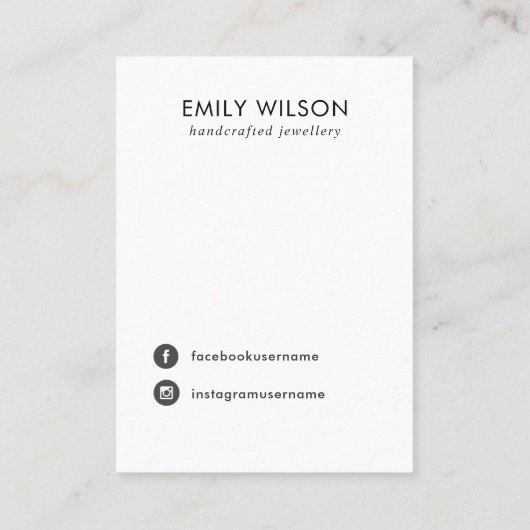 BLUSH PETAL HANDMADE PAPIER HAARKLIP DISPLAY KARTE (Rückseite)