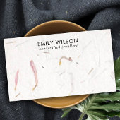 BLUSH PETAL HANDMADE PAPIER STUD EARRING DISPLAY VISITENKARTE