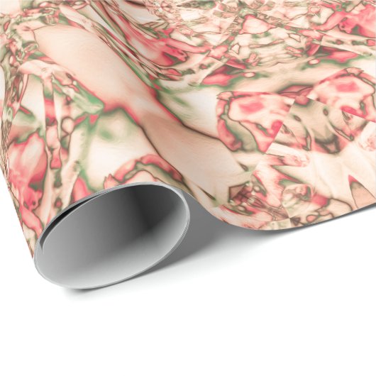 Blush Petal Lattice Geschenkpapier (Rolleneckpunkt)