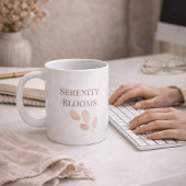 Blush Petal Script Classic Mug, 11 oz Kaffeetasse