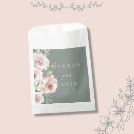 Blush Petals & Sage Succules Minimal botanisch Geschenktütchen