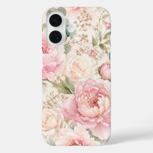 Blush Pfingstrose Blumen iPhone 16 Pro Max Robuste Hülle