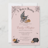 Blush Pink A Baby Braut Babydusche Einladung (Vorderseite)