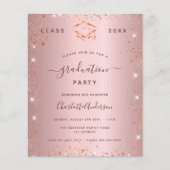Blush-Pink-Abschlussfeier (Vorderseite)