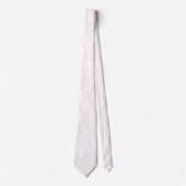 Blush Pink Acanthus Floral Damask Wedding Neck Tie Krawatte (Vorderseite)