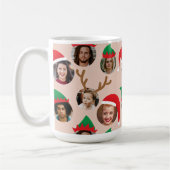 Blush Pink Alberne Weihnachtsfeier Sechs FotoColla Kaffeetasse (Links)