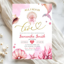 Blush Pink All I Sea Is Love Coastal Bridal Shower