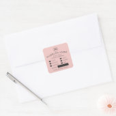 Blush Pink Allergie Alert Bakery Cake Food Sticker (Umschlag)
